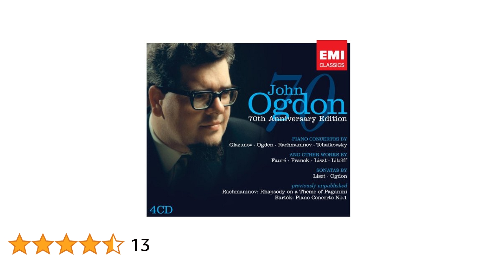 70th Anniversary Edition: John Ogdon: 0094639274727: Amazon